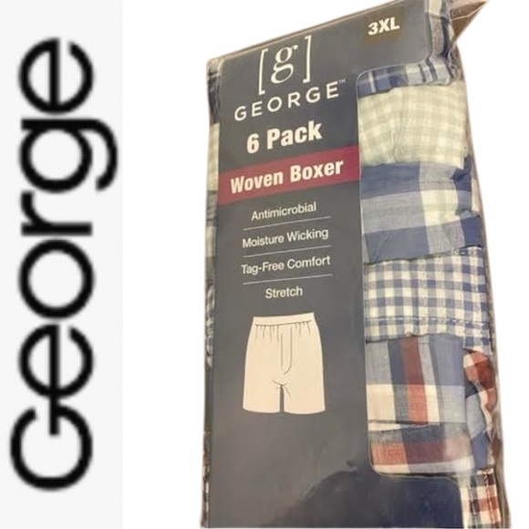 George Other - Men’s 6 Pack Woven Boxer George